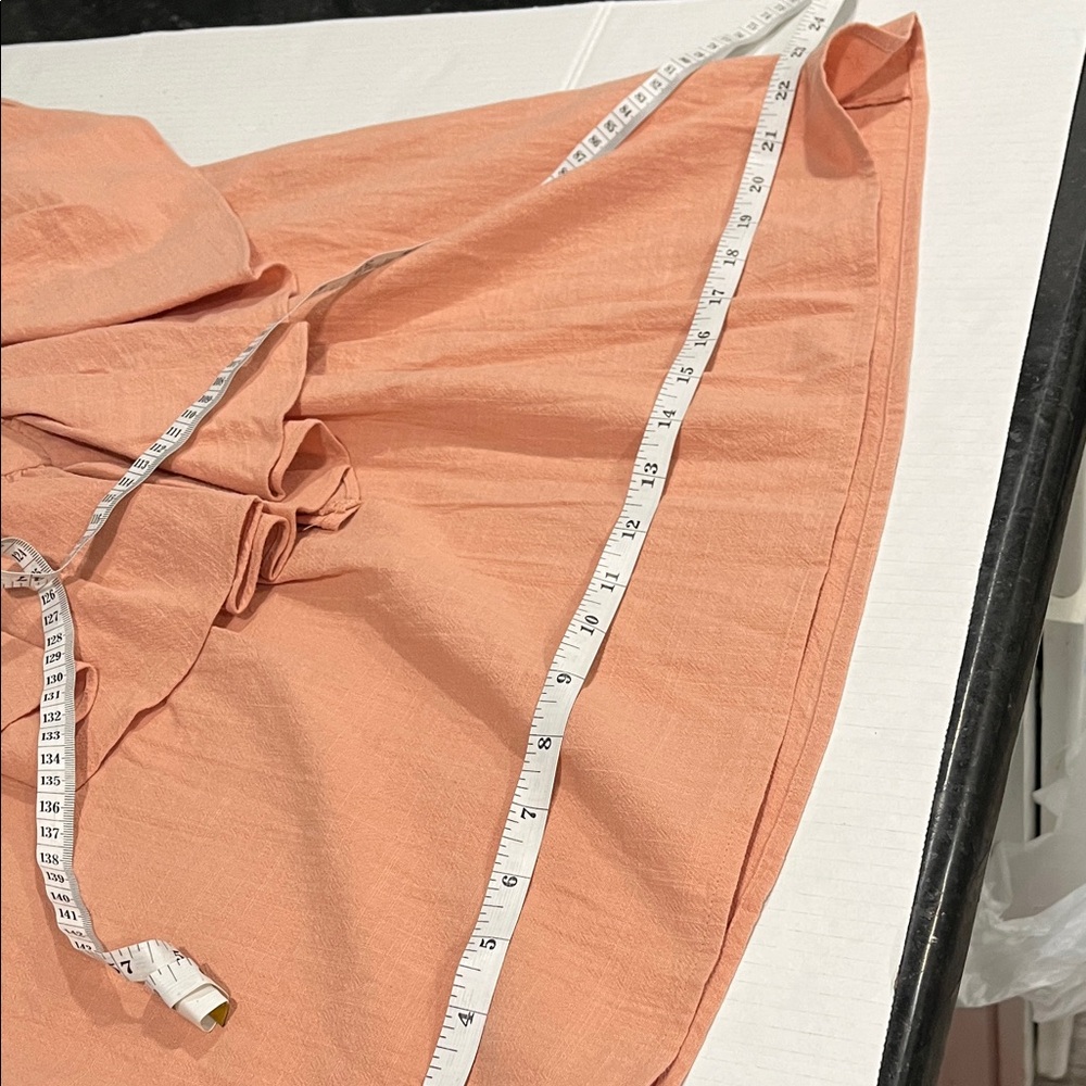 Zara Peach Ruffled Blouse - Picture 8 of 9